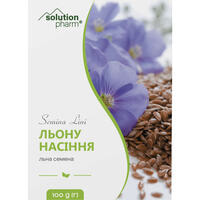 Льону насіння Solution Pharm по 100 г (коробка з внутр. пакетом)