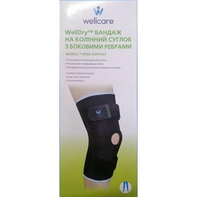 Бандаж на коленный сустав WellCare 52030 с боковыми ребрами размер S