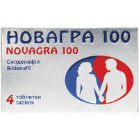 Новагра таблетки по 100 мг №4 (блистер)