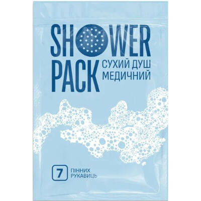 Душ сухой медицинский ShowerPack перчатки пенные 7 шт.