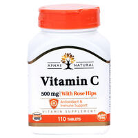 Витамин С с шиповником Apnas Natural таблетки №110 (флакон)