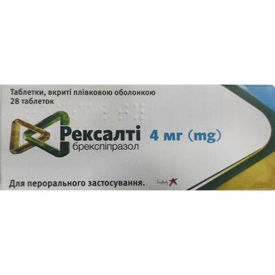 Рексалті таблетки по 4 мг №28 (2 блістери х 14 таблеток)