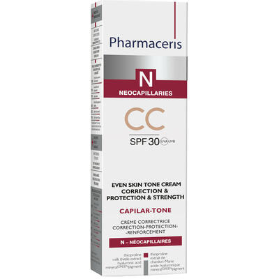 Крем для обличчя Pharmaceris N Capilar-Tone CC при куперозі SPF 30 40 мл
