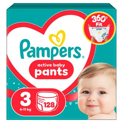 Підгузки-трусики Pampers Pants Midi розмір 3, 6-11 кг, 128 шт.