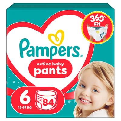 Подгузники-трусики Pampers Pants Giant размер 6, 14-19 кг, 84 шт.