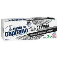 Зубная паста Pasta Del Capitano Charcoal с активированным углем 100% 75 мл