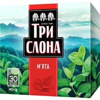 Чай травяной Три Слона Мята в фильтр-пакетах по 1,4 г 30 шт.
