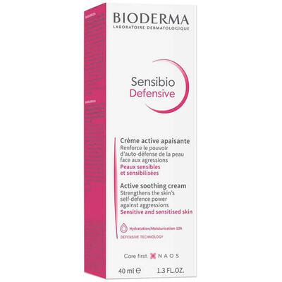 Крем для обличчя Bioderma Sensibio Defensive активний та заспокійливий 40 мл