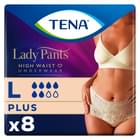 Труси урологічні Tena Lady Pants Creme бежеві розмір L/3 8 шт.