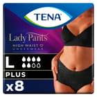 Труси урологічні Tena Lady Pants Plus Large Black чорні 8 шт.