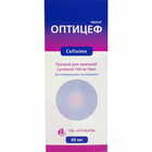 Оптицеф гранулы д/орал. суспензии 100 мг / 5мл по 32 г для 60 мл (флакон)