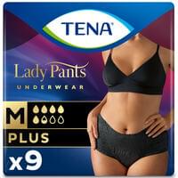 Труси урологічні Tena Lady Pants Plus Medium Black чорні 9 шт.