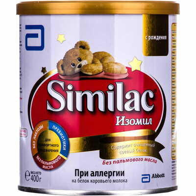 Смесь сухая Similac Изомил без лактозы от 0 до 12 месяцев 400 г