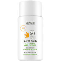 Флюид для лица Babe Laboratorios солнцезащитный с матирующим эффектом с SPF 50 50 мл