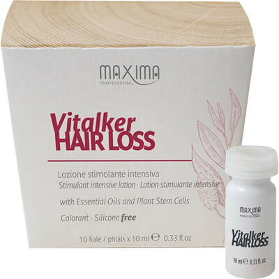 Лосьон для волос Maxima Vitalker против выпадения волос стимулирующий активный в ампулах по 10 мл 10 шт.