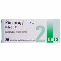 Рілептид таблетки по 2 мг №20 (2 блістери х 10 таблеток)
