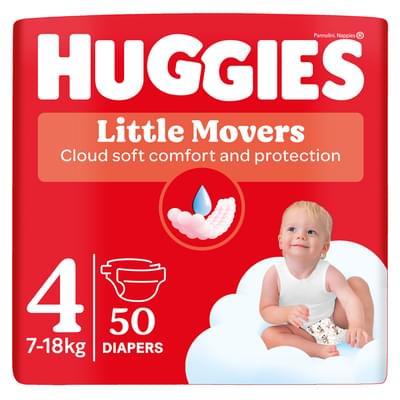 Подгузники Huggies Ultra Comfort Unisex Jumbo размер 4, 7-18 кг, 50 шт.