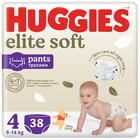 Підгузки-трусики Huggies Elite Soft Mega розмір 4, 9-14 кг, 38 шт.