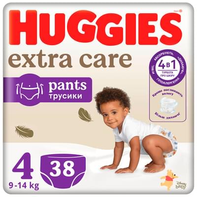 Подгузники-трусики Huggies Elite Soft Mega размер 4, 9-14 кг, 38 шт.