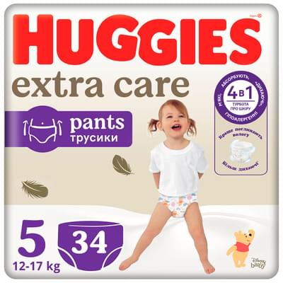 Подгузники-трусики Huggies Pants Elite Soft Mega размер 5, 12-17 кг, 34 шт.