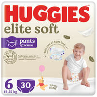 Підгузки-трусики Huggies Elite Soft Pant Mega розмір 6, 15-25 кг, 30 шт.