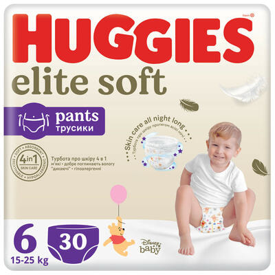 Подгузники-трусики Huggies Elite Soft Pant Mega размер 6, 15-25 кг, 30 шт.