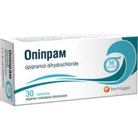 Опіпрам таблетки по 50 мг №30 (3 блістери х 10 таблеток)