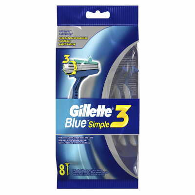 Бритва Gillette Blue 3 Simple одноразова 8 шт.