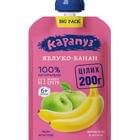 Пюре фруктове Карапуз Яблуко та банан з 6-ти місяців дой-пак 200 г