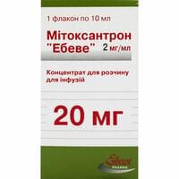Мітоксантрон Ебеве концентрат д/інф. 2 мг/мл по 10 мл (флакон)
