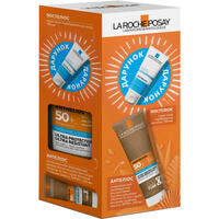 Набор La Roche-Posay Anthelios лосьон солнцезащитный для чувствительной кожи SPF 50+ 250 мл + крем восстанавливающий Posthelios 100 мл
