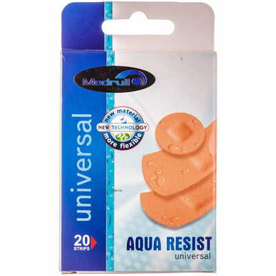 Пластир медичний Medrull Aqua Resist із полімерного матеріалу 20 шт.