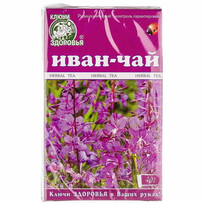 Іван-чай Ключі Здоров`я по 40 г (коробка з внутр. пакетом)