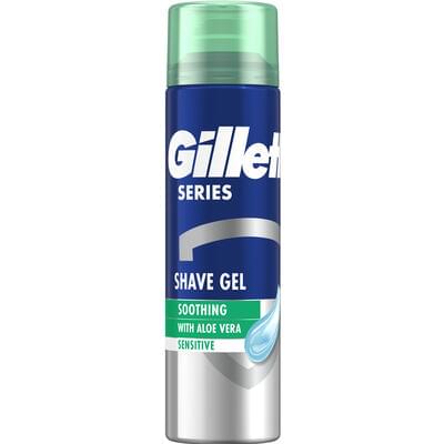 Гель для бритья Gillette Sensitive с алоэ 200 мл