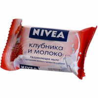 Мыло Nivea Клубника и молоко 90 г