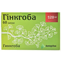 Гинкгоба капсулы по 120 мг №60 (6 блистеров х 10 капсул)