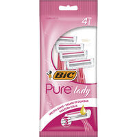 Бритва BIC Pure lady 3 рожева 4 шт.