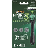 Бритва BIC Flex 3 Hybrid Sensitive + 4 касети