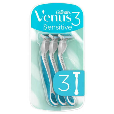Бритва Gillette Venus 3 Sensitive жіноча одноразова 3 шт.
