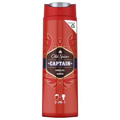 Гель для душу та шампунь 2 в 1 Old Spice Captain 400 мл