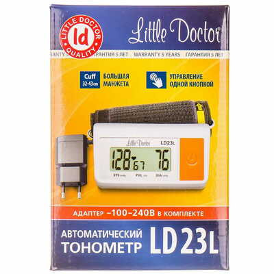 Тонометр Little Doctor LD-23L автоматический с увеличенной манжетой + адаптер