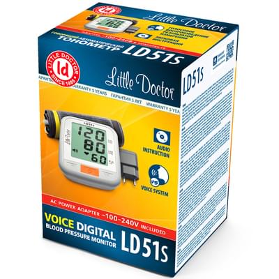 Тонометр Little Doctor LD-51S автоматический голосовой + адаптер