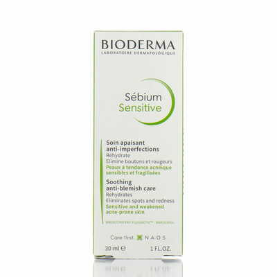 Засіб для обличчя Bioderma Sebium Sensitive проти недоліків шкіри з акне 30 мл