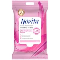 Купити Серветки вологі Novita Intimate для інтимної гігієни 15 шт. Серветки вологі Novita Intimate для інтимної гігієни 15 шт.