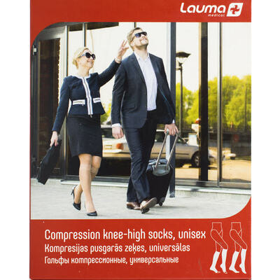 Гольфы компрессионные Lauma AD 209 Cotton Line класс компрессии II 23-32 мм рт. ст. без мыска размер 1К цвет натуральный