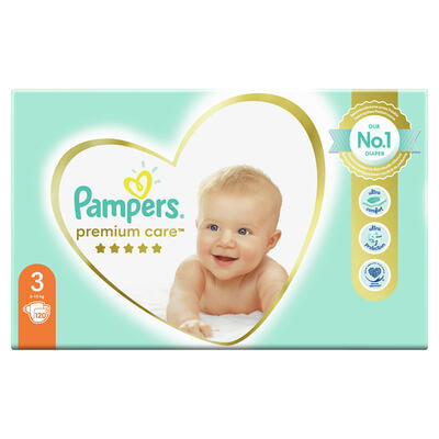 Підгузки Pampers Premium Care Midi розмір 3, 6-10 кг, 120 шт.