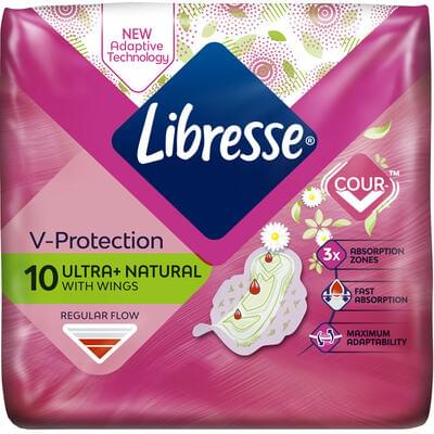 Прокладки гигиенические Libresse Ultra Normal Aloe Vera & Camomile 10 шт.