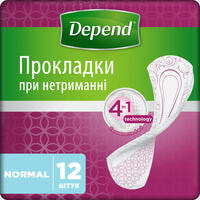 Прокладки урологические Depend Normal Pad 12 шт.