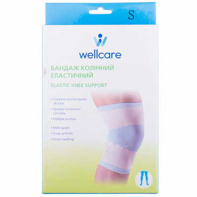 Бандаж на коленный сустав WellCare 52019 эластичный размер S