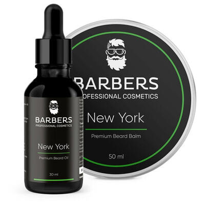 Набір для догляду за бородою Barbers New York олія 30 мл + бальзам 50 мл